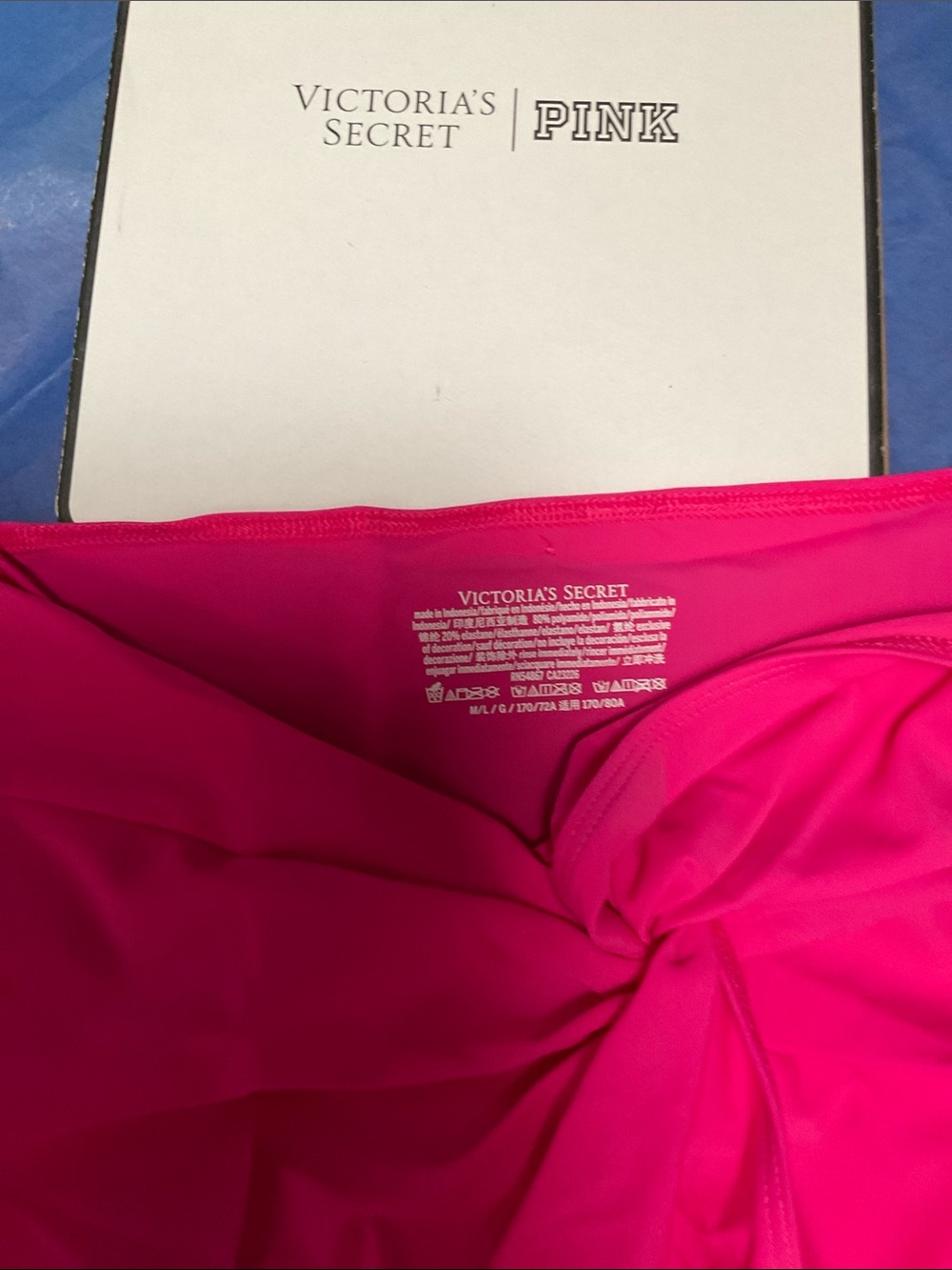 🍄 Victoria's Secret PINK Hot Pink Swim Sarong Cover-Up - Picture 3 of 7